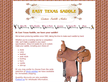 Tablet Screenshot of easttexassaddle.com